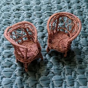 Barbie Lot - Wicker Chairs